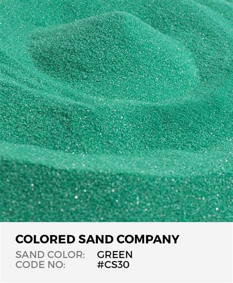 Green Cs30 Classic Colored Sand Art Material