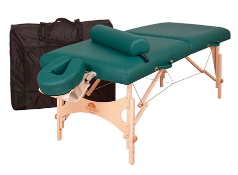 oakworks aurora portable massage table with optional packages
