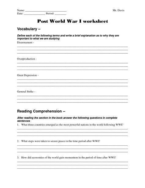 10 World War 2 Worksheets With Answers Pdf Coo Worksheets