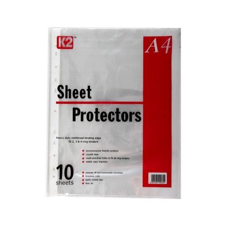 K2 Sheet Protector Refill Clear A410s 005mm