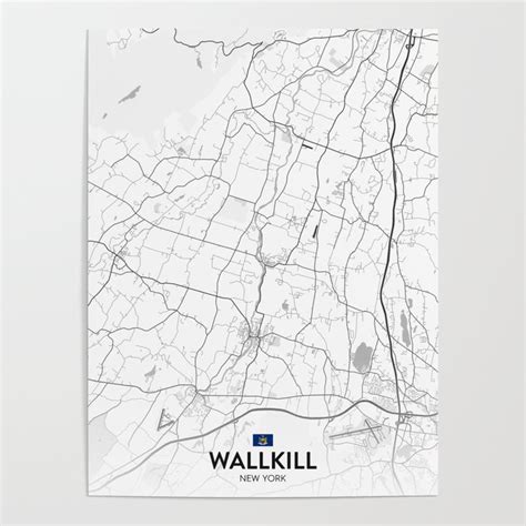 Wallkill New York United States Light City Map Poster By Imr