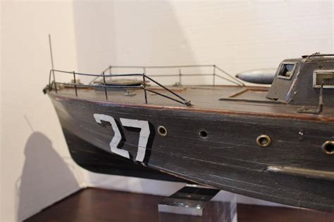 French Marine Model Military Ship Circa 1950s For Sale At