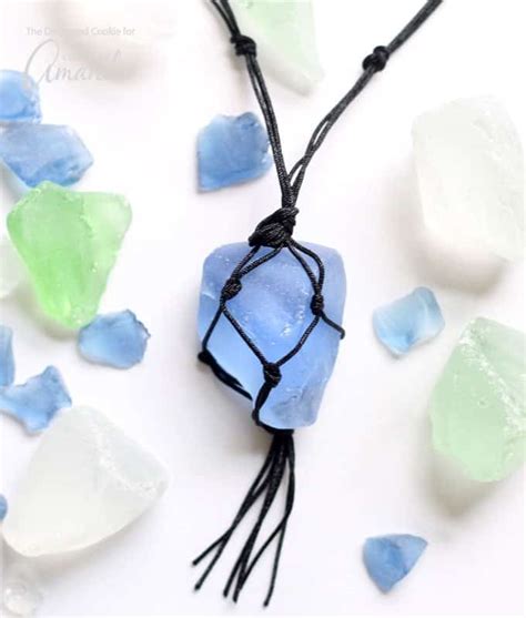 Sea Glass Necklace An Easy Diy Beach Craft For Summer