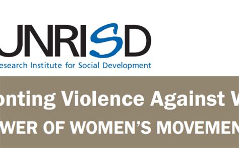 Policy Brief Confronting Violence Against Women The Power Of Womens Movements