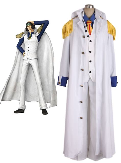 One Piece Aokiji Kuzan Navy Admiral Uniform Cosplay Costume In Anime