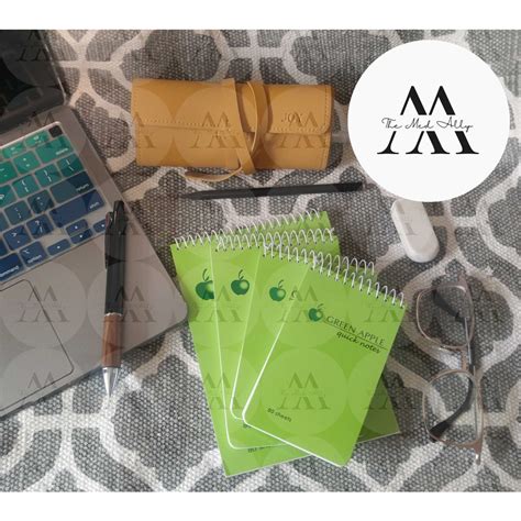 Green Apple Spiral Notebooks Quick Notes Shopee Philippines