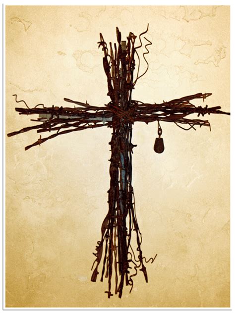 Barb Wire Jesus Christ Crucifixion Hoodoo Wallpaper