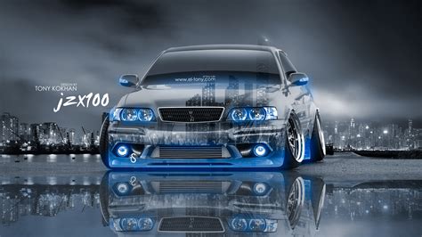 Toyota Chaser Jzx100 Jdm Tuning Crystal City Night Car