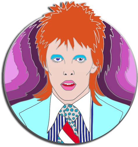 Concept Art For Hard Enamel Lapel Pins David Bowie Clipart Full