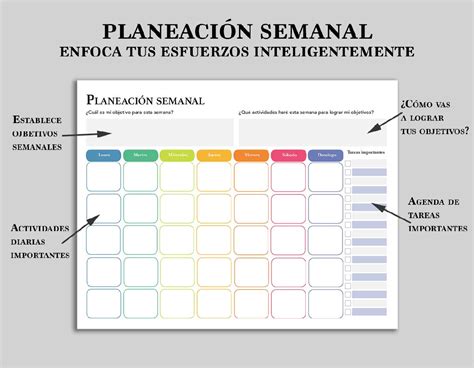 Planifica Tu Éxito Kit De Planificador Agenda Y Diario Personal Digital