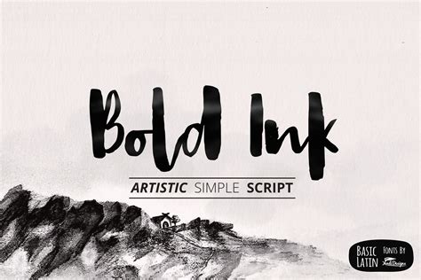 Bold Ink Simple Script 33958 Script Font Bundles