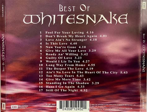 Whitesnake Best Of Whitesnake Cd The Noise