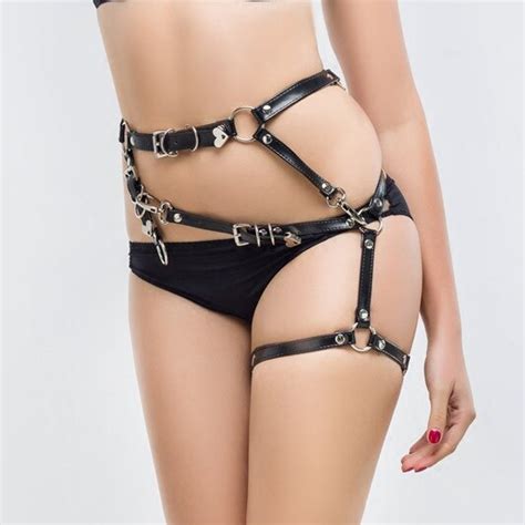 handmade leather harness belt leg strap harness garter for bride women dominatrixs lingerie