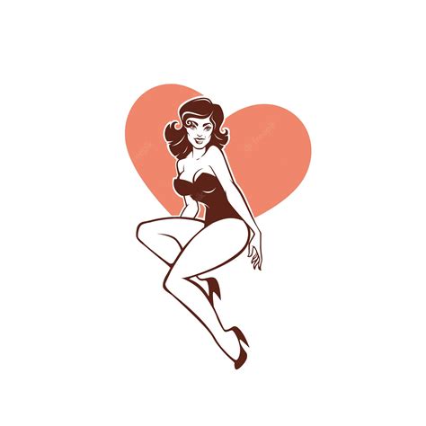 Premium Vector Vector Image Of Attractive Pinup Girl