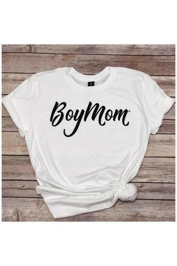 Boy Mom Shirt Boymom Classic White Script T Shirt Mom Shirts Mom