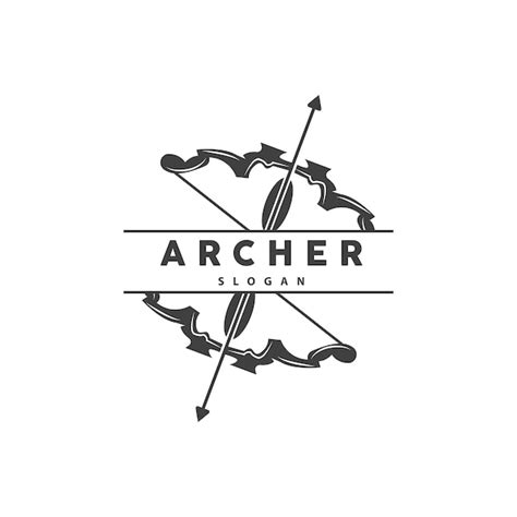 Premium Vector Archer Logo Archery Arrow Vector Elegant Simple
