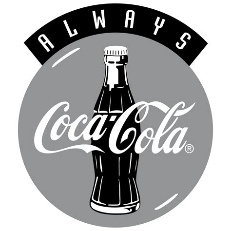 Coca Cola Bottle Logo Black And White