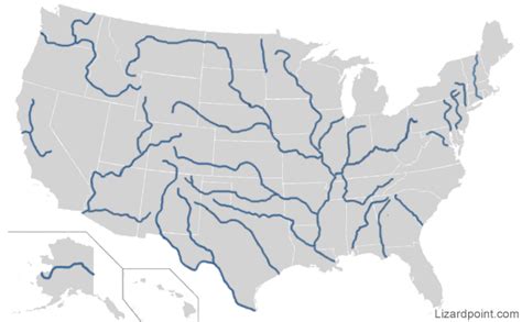 Blank Map Of Us Bodies Of Water