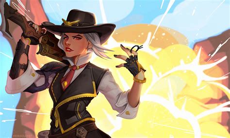 Ashe Overwatch Wallpapers Wallpaper Cave