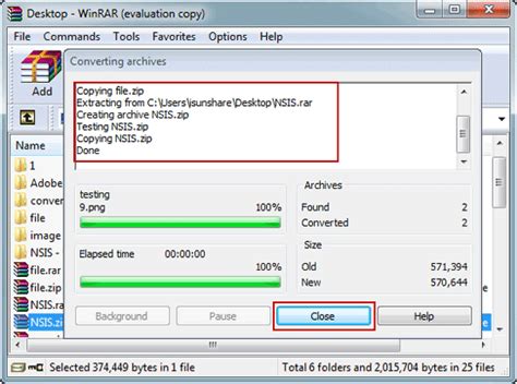How To Convert Rar Archive To Zip Format In Winrar