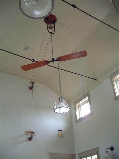Prior to electric, ceiling fans were belt driven. Non electric ceiling fans- belt driven- perpetual motion ...