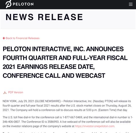 Peloton Q4 2021 Earnings Call Date Announced Peloton Buddy