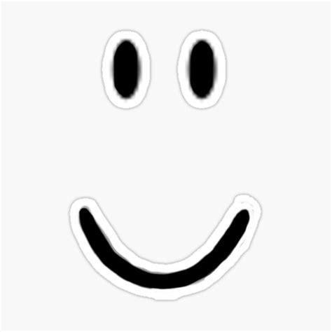 Roblox Smile Face Sticker By Ivarkorr Redbubble