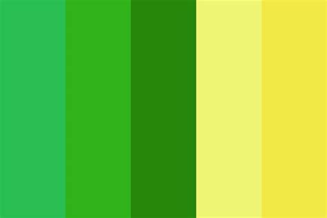 Green And Yellow Day Color Palette Color Palette Yellow Retro Color