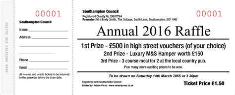 Does it require raffle tickets, too? Raffle Ticket Printers - Online Order - Nelson Press