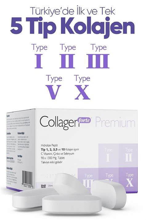 Collagen Forte Premium 5 Tip Kolajen Tip 1 Tip 2 Tip 3 Tip 5 Tip 10