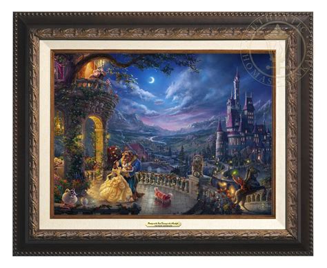 Kinkade Disney Canvas Classics Beauty And The Beast Dancing In