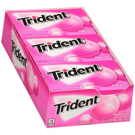 Купить Жвачки Trident Bubble Gum 14 Sticks подарки Sweet Flavor