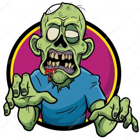 Green Zombie Cartoon Stock Vector Image By ©sararoom 86892088