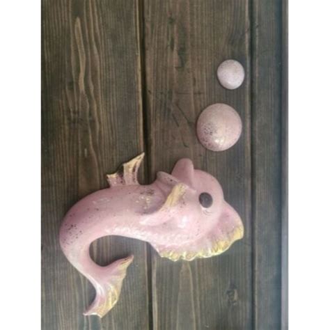 Accents Vintage Freeman Mcfarlin Ceramic Fish Wall Plaque Pocket For