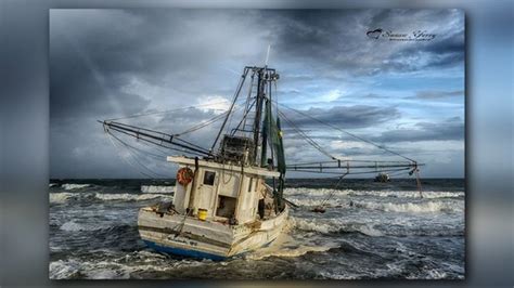 Goodbye Earl Shrimp Boat Back Out To Sea After Being Stuck At