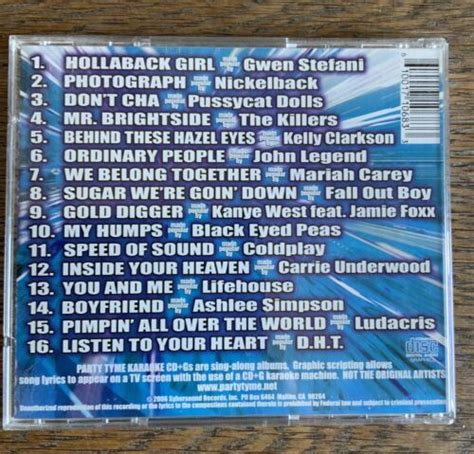 party tyme karaoke super hits vol 8 by sybersound cd euc lyric book included 610017106833 ebay