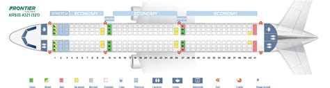 Seat Map Airbus A321 200 Frontier Airlines Best Seats In The Plane