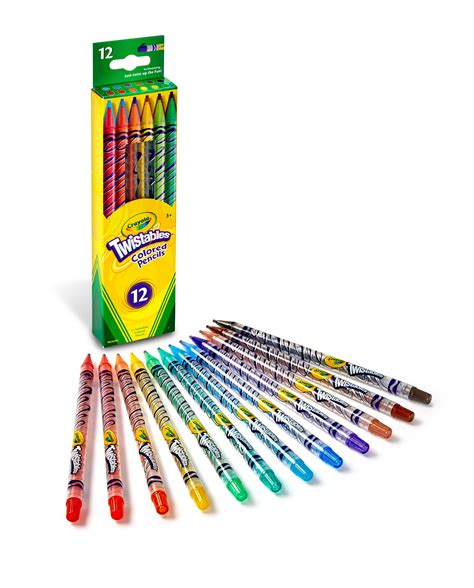 Crayola Twistables Colored Pencil Set 12 Colors Ready To Ship No