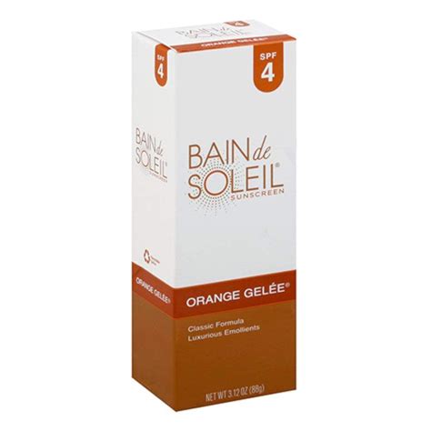 Bain De Soleil Orange Gelee Sunscreen Tanning Lotion Spf 4 312 Oz