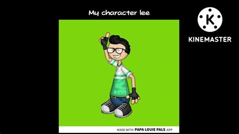 Papa Louie Pals My Character Lee Youtube