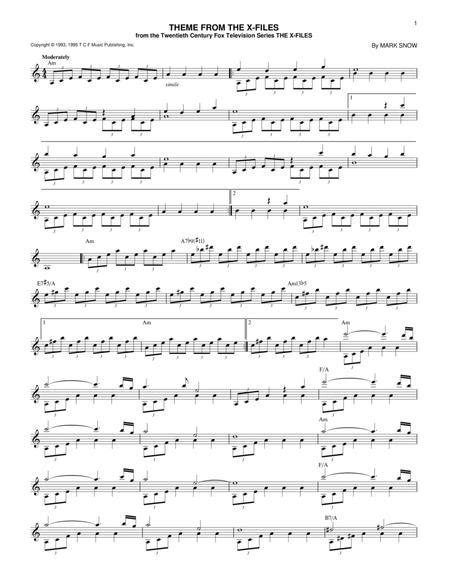 X Files Sheet Music To Download And Print