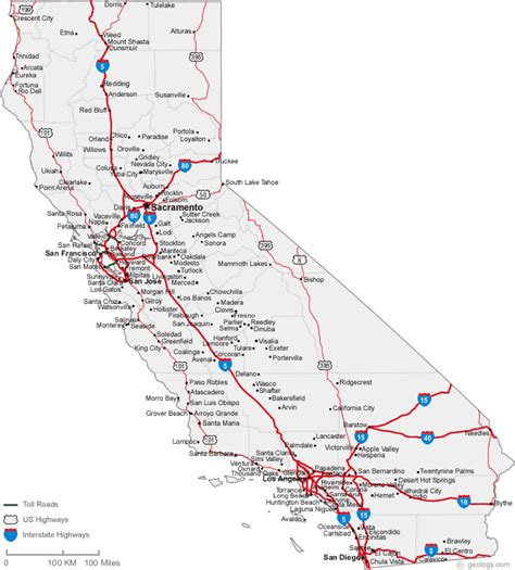 Thomas Office Detailed Map Of Ca Map Of California Cities