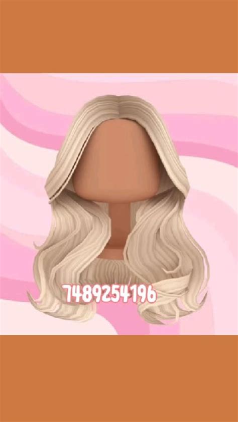 Just Someice Bloxburg Hair Codes Bloxburg Decal Codes Cute Blonde