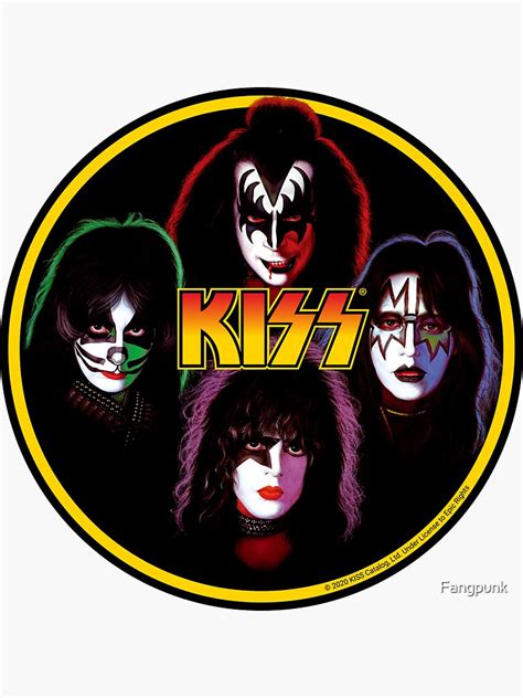 Kiss Band Rock Stars Sticker For Sale By Fangpunk Redbubble