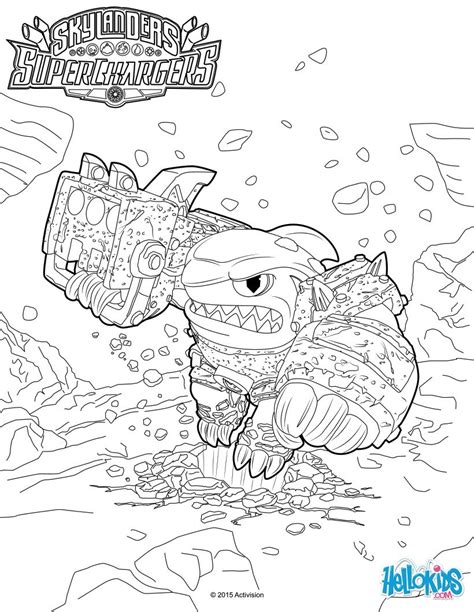 Pick your personal favorite printable skylanders coloring pages, get some crayons and begin having a really good time. Terrafin coloring pages - Hellokids.com
