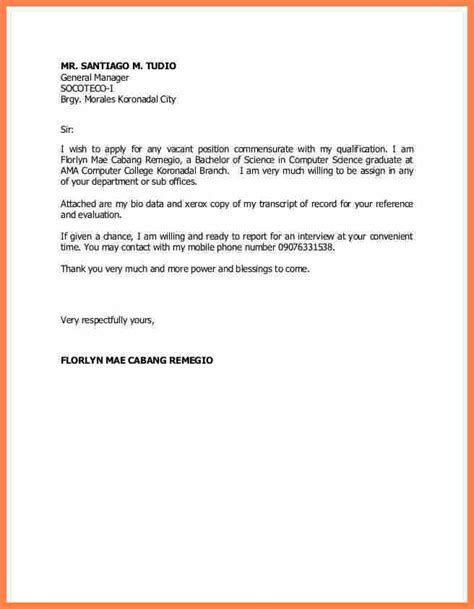 / 29+ job application letter examples. Application Letter For A Job Vacancy Samples & Templates ...