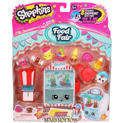 Shopkins Candy Collection ~ Season 4 ~ Food Fair Playset With 8