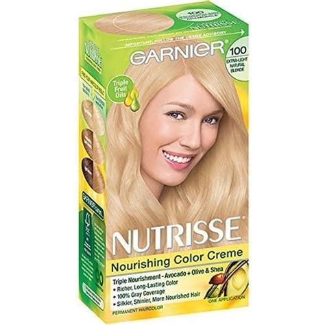 Buy Garnier Nutrisse Nourishing Color Creme Extra Light Natural Blonde 100 1 Ea Pack Of 3