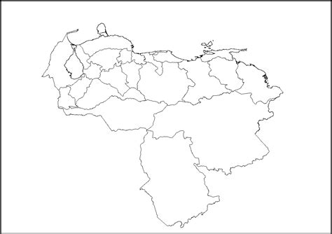 Dibujos De Mapa De Venezuela Para Descargar Y Colorear Colorear Imágenes