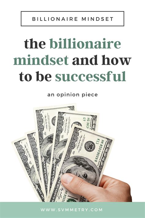 The Billionaire Mindset And How To Achieve Success Millionaire